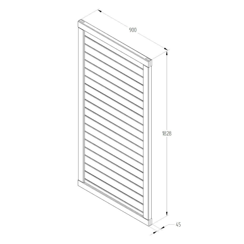 Forest Garden Horizontal Tongue & Groove Gate – 6ft 5013053167533 2